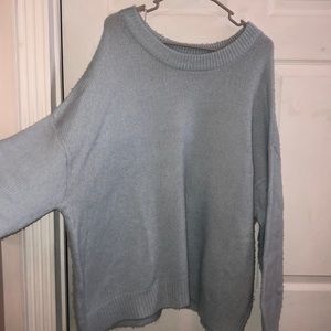 Oversized blue sweater